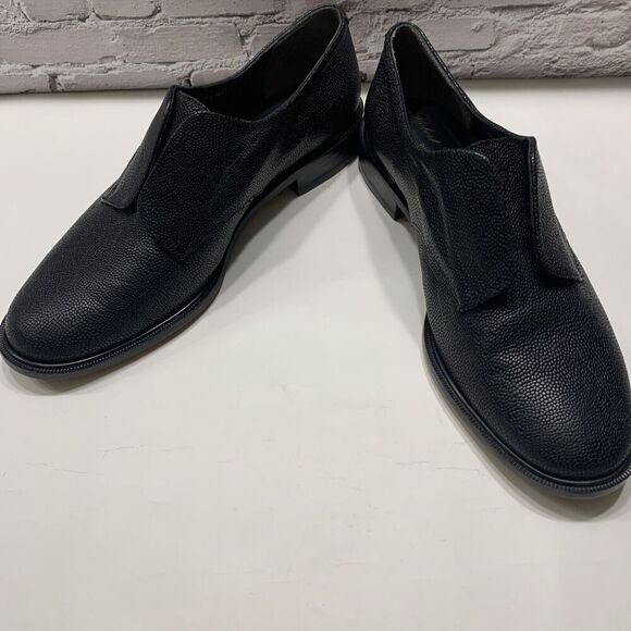 ROBERT CLERGERIE Women’s Black Slip on Leather Loafer Shoe 36.5 Made In France - Picture 9 of 16
